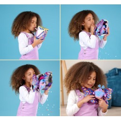 Simba - FluffyFly 4 assortimenti, morbido peluche da 12 cm, misura ali 30 cm, soffia nella confezione e prende vita, per bambin