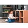 Smoby Cucina Loft 7600312600, +3 Anni, Stile Industriale, Altezza Piano 50 cm, 32 Accessori, Raccolta Differenziata, Made in Fr