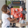 Smoby - Black + Decker Bricolo Center, 7600360727, + 3 Anni, Banco da Lavoro con 91 Accessori, Incluso Trapano Meccanico con Im