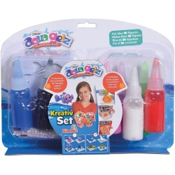 Simba - Aqua Gelz creative set, l  Originale, con 7 flaconi di gel colorato da 30 ml ciascuno, 4 formine, 4 additivi a base d’a