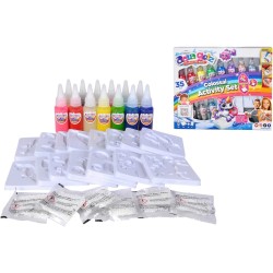 Simba - Aqua Gelz Colossal, l  Originale, Set fai da te, 13 bottiglie di gel colorato, 30 ml, 16 forme, a partire da 8 anni, 10