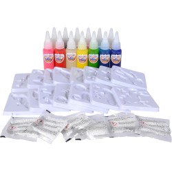 Simba - Aqua Gelz Colossal, l  Originale, Set fai da te, 13 bottiglie di gel colorato, 30 ml, 16 forme, a partire da 8 anni, 10