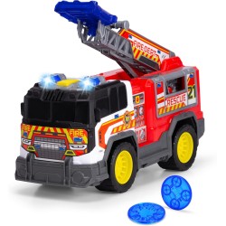 Dickie Toys - Fire Rescue Unit, 30 cm, Grande camion dei pompieri, a partire dai 3 anni, con luci e suoni, batterie incluse, 20