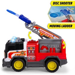 Dickie Toys - Fire Rescue Unit, 30 cm, Grande camion dei pompieri, a partire dai 3 anni, con luci e suoni, batterie incluse, 20