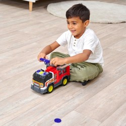 Dickie Toys - Fire Rescue Unit, 30 cm, Grande camion dei pompieri, a partire dai 3 anni, con luci e suoni, batterie incluse, 20