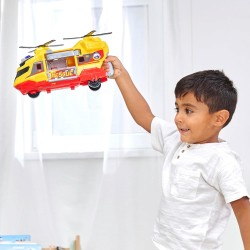 Dickie Toys - Elicottero di Soccorso cm 20, luci e Suoni, argano di Soccorso, a Partire dai 3 Anni, 203306023