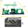 Majorette Petrol Station BP (con auto giocattolo) – Stazione di servizio giocattolo con impianto di lavaggio, negozio, colonne 