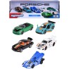 Majorette – Porsche 5 Pieces Giftpack – Set Auto Sportive in Metallo Die-Cast, 5 Modellini da Collezione con Licenza Ufficiale