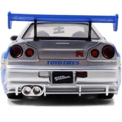 Jada Toys, Fast e Furious 2002 - Accessori Nissan Skyline GTR R34, colore: Blu scala 1:24