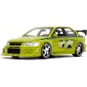 Jada - Fast and Furious Modellino auto Mitsubishi Lancer Evolution VII di Brian - Scala 1:24 - 20cm - colore verde