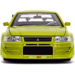 Jada - Fast and Furious Modellino auto Mitsubishi Lancer Evolution VII di Brian - Scala 1:24 - 20cm - colore verde