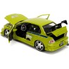 Jada - Fast and Furious Modellino auto Mitsubishi Lancer Evolution VII di Brian - Scala 1:24 - 20cm - colore verde