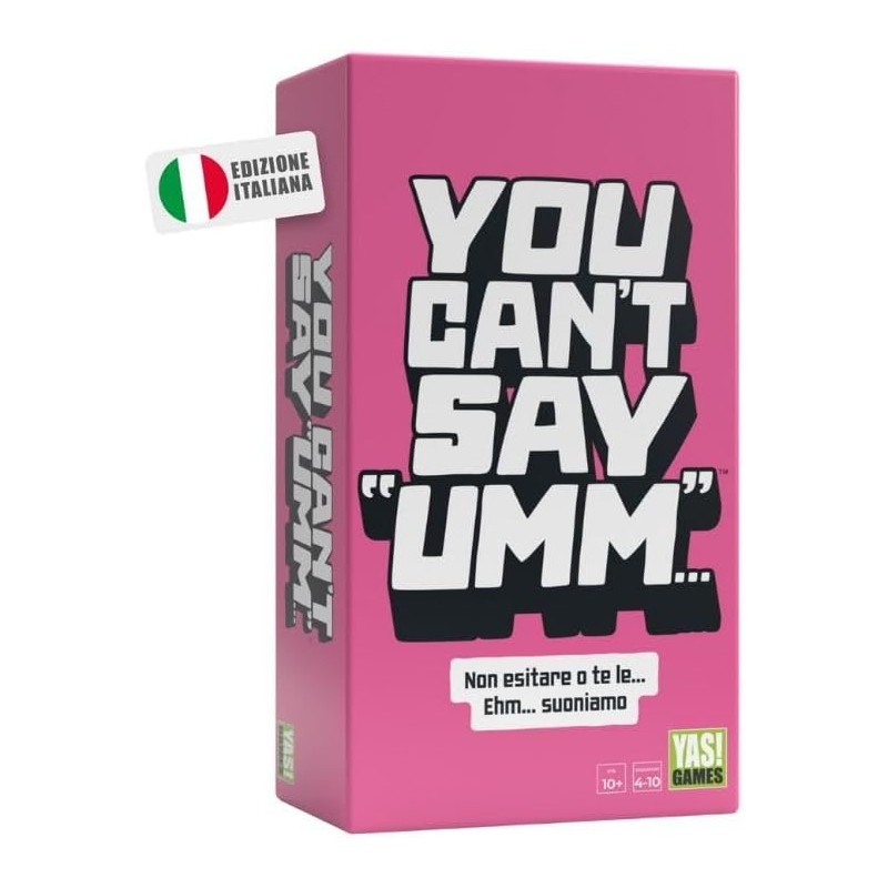 Yas! Games - You Can T Say Umm - L Unico in Italiano - Party Games da 4 a 10 giocatori dai 10 anni in su