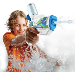 Hydro M.A.D. Mini Blaster, mini pistola ad acqua con serbatoio interno ed extra serbatoio da 200 ml, colori assortiti, 1 pezzo