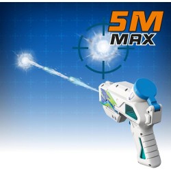 Hydro M.A.D. Mini Blaster, mini pistola ad acqua con serbatoio interno ed extra serbatoio da 200 ml, colori assortiti, 1 pezzo