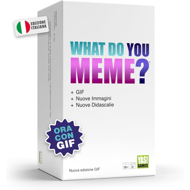 What Do You Meme Core Nuova Versione, Adesso con Carta GIF, Nuove Immagini, Più Carte Didascalia, Gioco per Appassionati di Mem