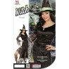 Widmann - Costume da strega, vestito e cappello, maga, travestimento Halloween Tg.M