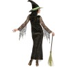 Widmann - Costume da strega, vestito e cappello, maga, travestimento Halloween Tg.M