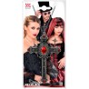 Widmann - Collana con croce da donna, gioiello gotico con ciondolo, accessorio per costume di Halloween e carnevale