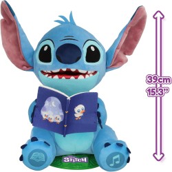 IMC Toys - Stitch Storyteller di Lilo & Stitch, Giocattolo Elettronico Peluche Canta Canzoni e Racconta Storie in Italiano, Spa