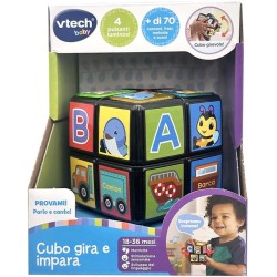 VTech Cubo Gira e Impara, Gioco Educativo per Bambini, Rompicapo Bambini, Gioco Interattivo con Pulsanti Luminosi, Lingua Itali
