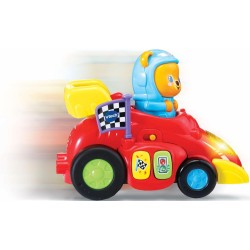VTech Tobia, Pronti, Partenza, Via!, Macchinina Giocattolo con 2 Modalità di Partenza, Macchinina per Bambini con Più di 45 Can