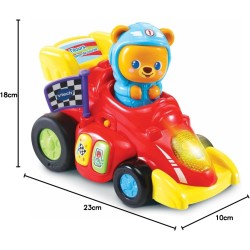 VTech Tobia, Pronti, Partenza, Via!, Macchinina Giocattolo con 2 Modalità di Partenza, Macchinina per Bambini con Più di 45 Can