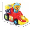 VTech Tobia, Pronti, Partenza, Via!, Macchinina Giocattolo con 2 Modalità di Partenza, Macchinina per Bambini con Più di 45 Can