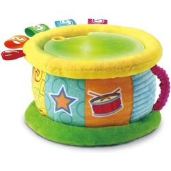 VTech Magico Tamburo Luminoso, Gioco per Bambini Bilingue Italiano e Inglese, 4 Modalità Gioco, Effetti Luminosi, Volume Regola