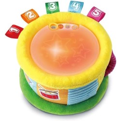 VTech Magico Tamburo Luminoso, Gioco per Bambini Bilingue Italiano e Inglese, 4 Modalità Gioco, Effetti Luminosi, Volume Regola