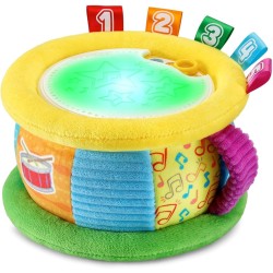 VTech Magico Tamburo Luminoso, Gioco per Bambini Bilingue Italiano e Inglese, 4 Modalità Gioco, Effetti Luminosi, Volume Regola