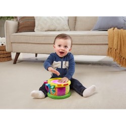 VTech Magico Tamburo Luminoso, Gioco per Bambini Bilingue Italiano e Inglese, 4 Modalità Gioco, Effetti Luminosi, Volume Regola