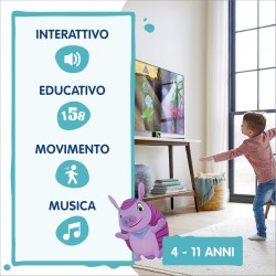 VTech LeapMove, Console TV Interattiva per Bambini, Rileva i Movimenti Senza Controller, Pronta all Uso, 25 Giochi Educativi, 3