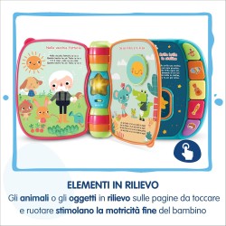 VTech Il Mio Primo Libro Interattivo - Le Mie Tenere Canzoncine, Libro Interattivo per Neonati con Animali in Rilievo, 6 Canzon