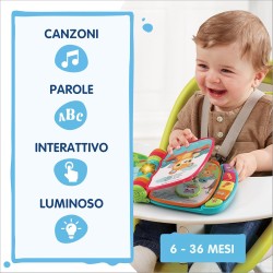 VTech Il Mio Primo Libro Interattivo - Le Mie Tenere Canzoncine, Libro Interattivo per Neonati con Animali in Rilievo, 6 Canzon