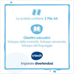 VTech Il Mio Primo Libro Interattivo - Le Mie Tenere Canzoncine, Libro Interattivo per Neonati con Animali in Rilievo, 6 Canzon