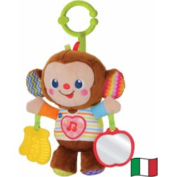 VTech Noè Scimmietta Canterina, Sonaglio Neonato con Sensore di Movimento e Cuore Luminoso, Gioco Neonato con più di 50 Melodie