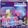 VTech Mosaic Magic Lights Scrigno Portagioie, Portagioie Bambina Luminoso, Personalizzabile con 200 Tessere Mosaico, 4 Statuine