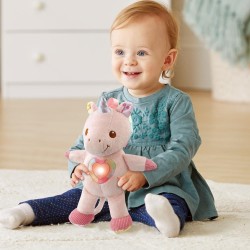 VTech Stella Dolci Coccole, Gatto Peluche Interattivo con più di 45 Canzoni, Melodie, Frasi e Suoni, Cuore Luminoso Cambiacolor