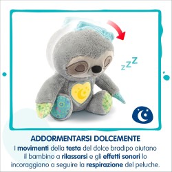 VTech Dormiglione, Dolce Nanna, Peluche con Luce Notturna Bambini, Luce Musicale con 25 Melodie e 3 Canzoni, 3 Modalità di Asco