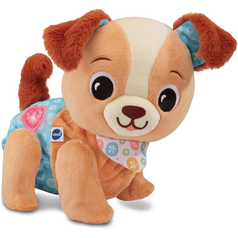 VTech Milo Scodinzolo e Cammino, Peluche Interattivo con 3 Canzoni e 15 Melodie, Coda che si Muove, Sviluppo Sensoriale, Spegni