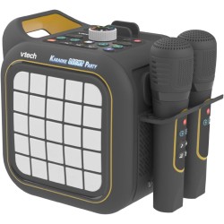 VTech Karaoke Light Party, Microfono per Karaoke con Altoparlante, 2 Microfoni Wireless, Connessione Bluetooth e Magic Voice, E