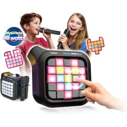VTech Karaoke Light Party, Microfono per Karaoke con Altoparlante, 2 Microfoni Wireless, Connessione Bluetooth e Magic Voice, E
