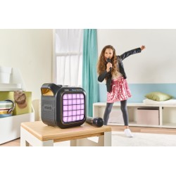 VTech Karaoke Light Party, Microfono per Karaoke con Altoparlante, 2 Microfoni Wireless, Connessione Bluetooth e Magic Voice, E