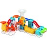 VTech Marble Rush - Discovery Set, Pista per Biglie con 30 Pezzi, 3 MarbleBiglie Incluse, Lanciatore e Area di Lancio, Molti Pa