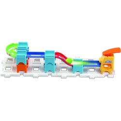 VTech Marble Rush - Discovery Set, Pista per Biglie con 30 Pezzi, 3 MarbleBiglie Incluse, Lanciatore e Area di Lancio, Molti Pa