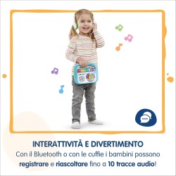 VTech Music’Kid dello Zecchino d Oro, Lettore MP3 Bambini con 40 Brani Originali dello Zecchino D’Oro, Modalità Registrazione, 