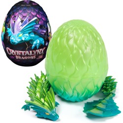 CrystaLynx Dragons, statuetta giocattolo articolata da 31,8 cm con scatola cieca, da collezione, decorazione per casa, ufficio 