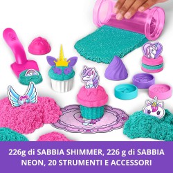 Kinetic Sand Set da Cucina Unicorno – con Accessori da 454 g per Un Gioco di Ruolo Creativo, dai 3 Anni in su