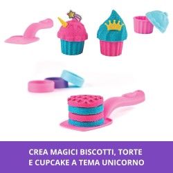 Kinetic Sand Set da Cucina Unicorno – con Accessori da 454 g per Un Gioco di Ruolo Creativo, dai 3 Anni in su